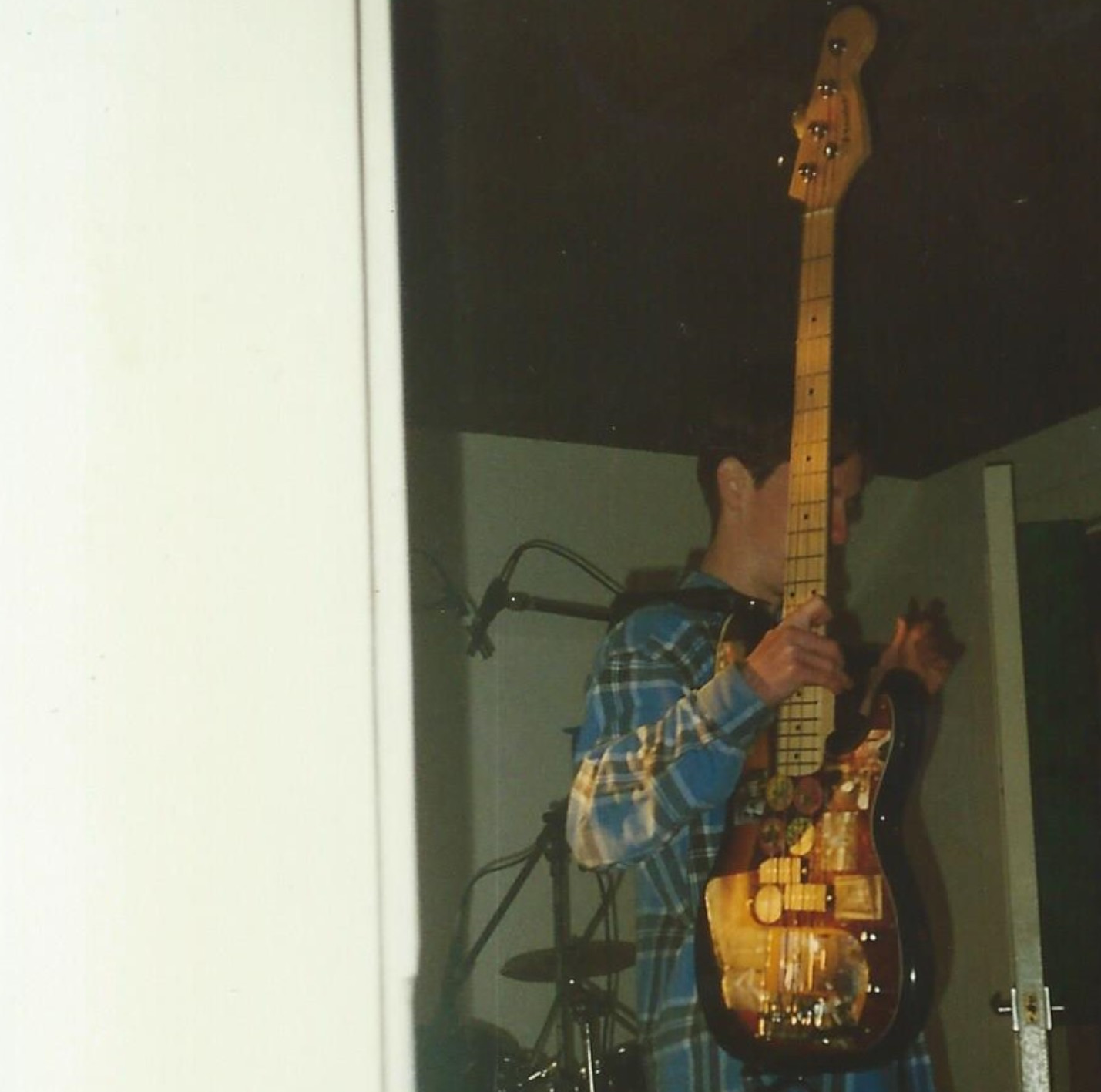 the band in the studio